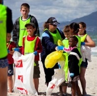 Clean c beach clean up kids